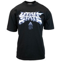 Utah State Old Main Chrome Tys Dyes Black T-Shirt